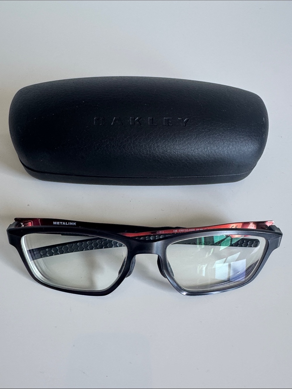 Oakley Men's Rectangular Eyewear Frames in satin grey smoke